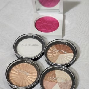 Ofra powder, highlighter and blush bundle